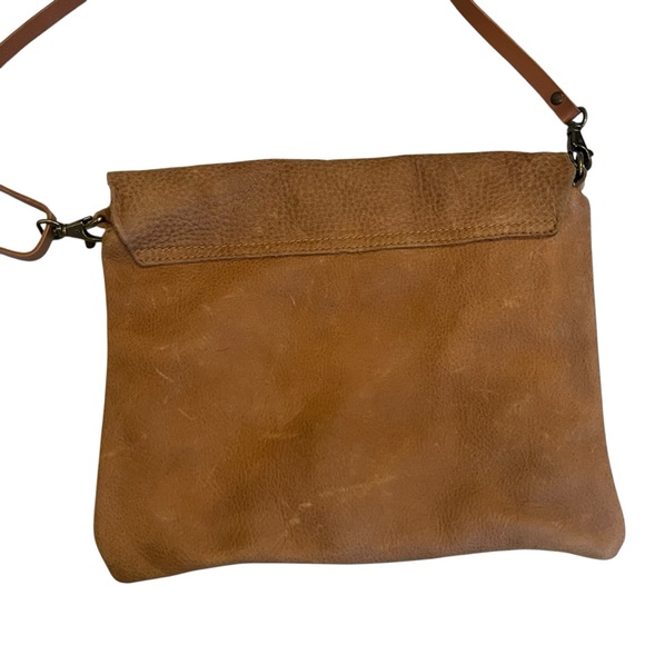 Rossymina Soft Tan Leather Flap Bag - Picture 10 of 16